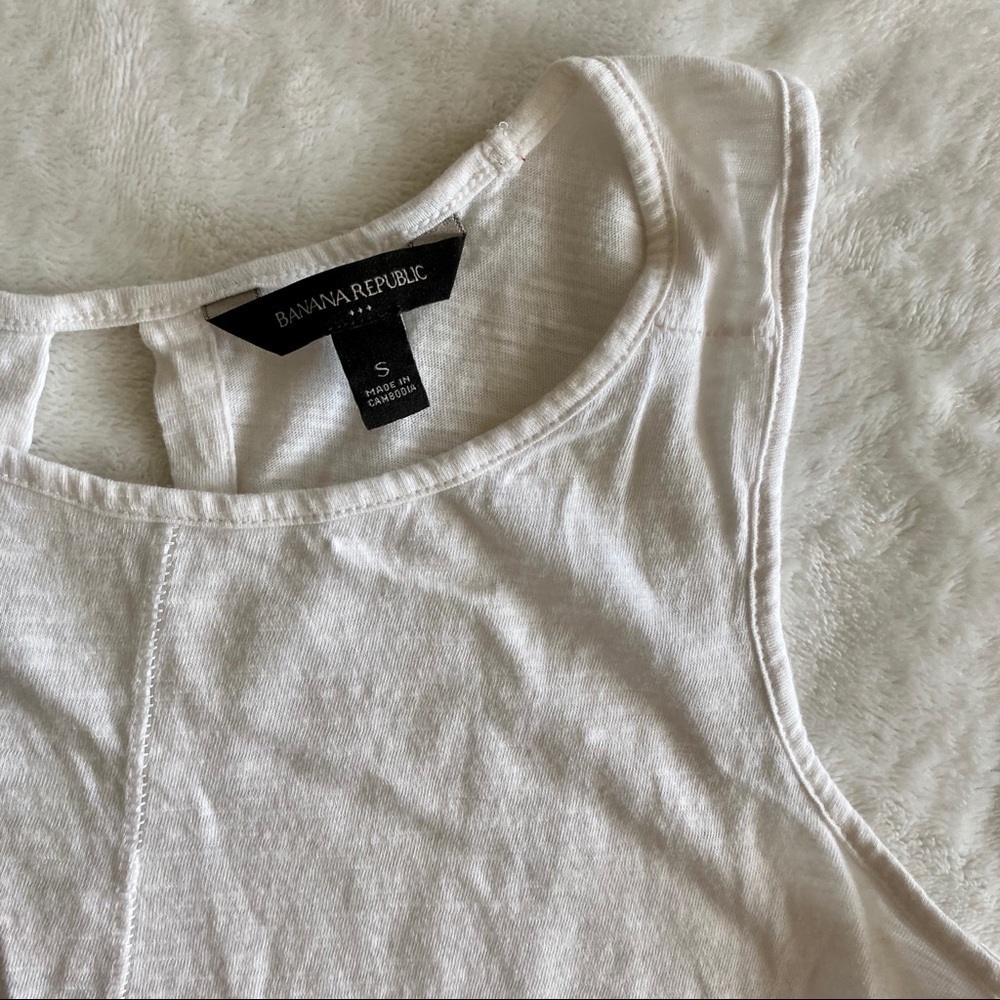 Banana Republic white tank top - Picture 2 of 3